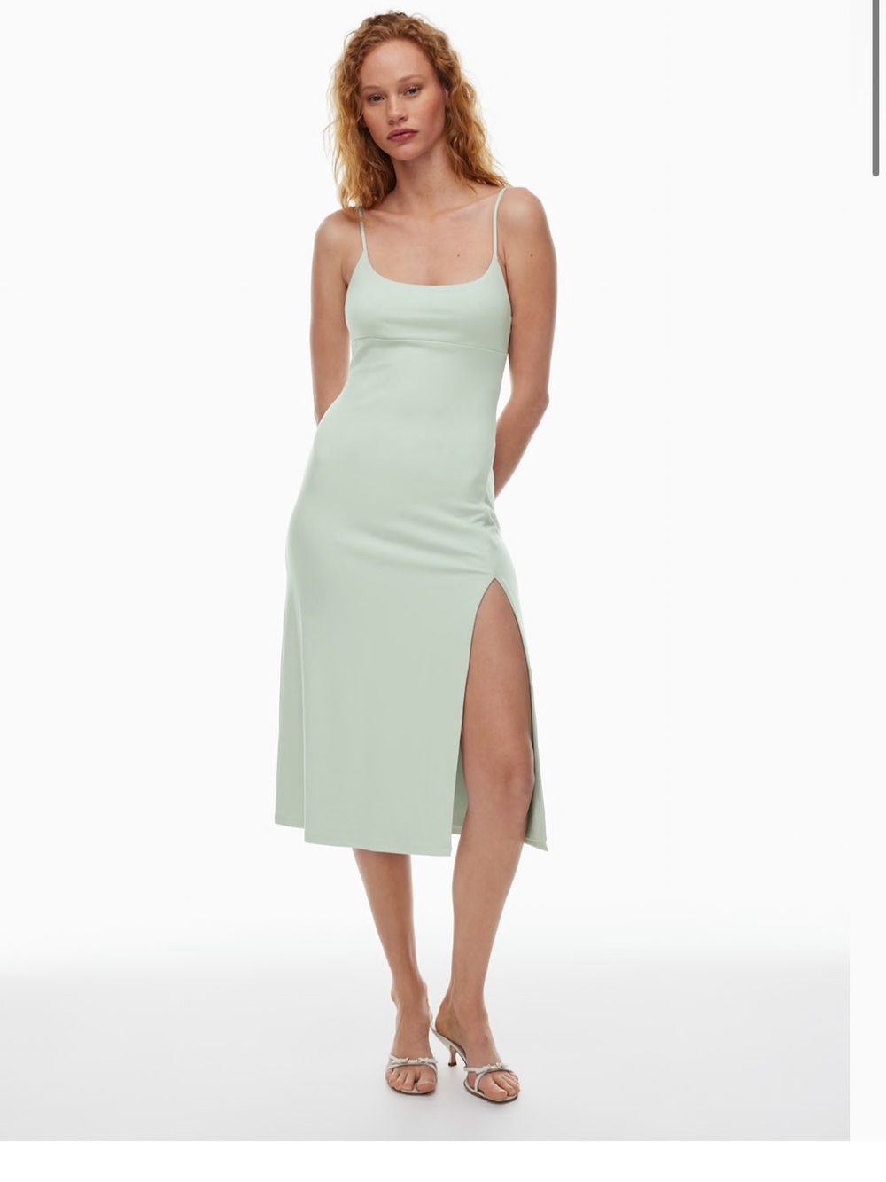 Wilfred Light Blue Slip Midi Dress